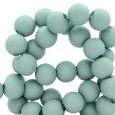 Acryl Perlen rund 4mm matt Pagoda blue